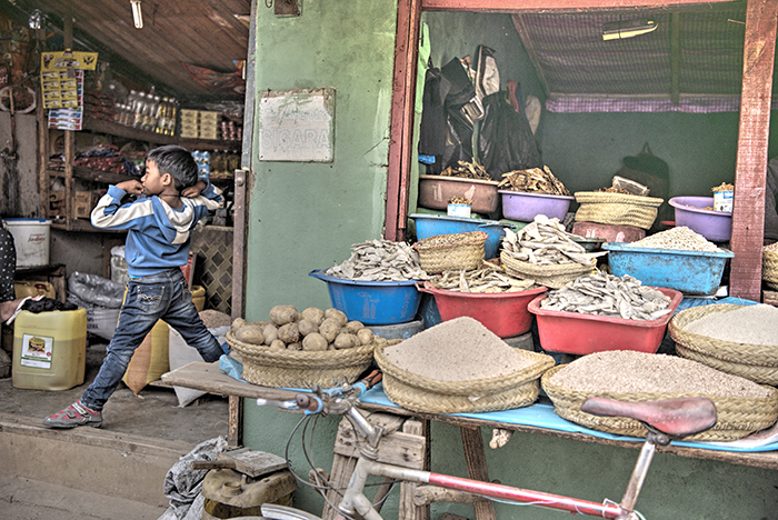 fish, potaties, and rice